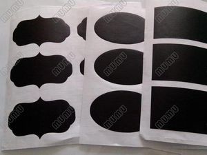 Adesivos atacado diy quadro-negro, decalque de parede removível, adesivos de quadro-negro labe 3.5*5 cm total 36 peças