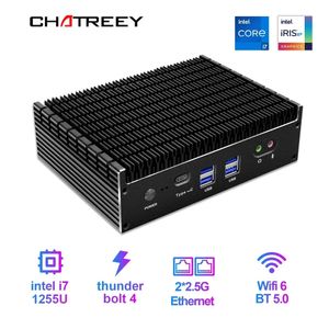 Mini PC Design Design Intel Core i5 i7 Dual LAN 4K Output Supoort Windows 11 Gaming Industrial Computer 240104