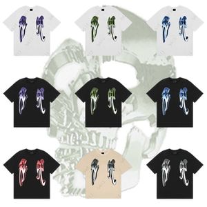 Mens Tshirts مصمم قمصان الصيف t for Men Fashion Revenges High Street Skull Printed Street Street Hip Hop Co-Ed Co-Ed Serive T Shirt