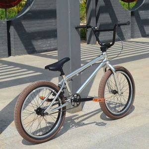 バイク20インチBMXパフォーマンスバイクチルドレンズストリートバイクフリースタイルトレンドファンシーエクストリームスポーツ自転車男性と女性マウンテンビケル240105