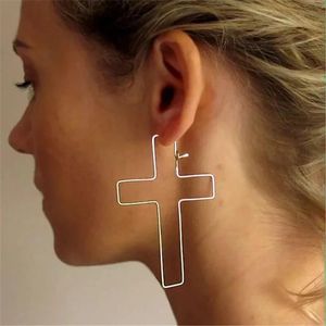 Huggie Cross Earrings Handmade Jewerly Gold/925 Silver Vintage Boho Oorecchini Brincos Oorbellen Pendientes earrings for women for