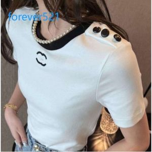 Womens T Shirt Designer For Women Shirts With Letter And Dot Fashion tshirt With Embroidered letters Summer Short Sleeved Tops Tee Woman5747