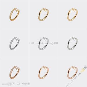 Jewelry Designer for Women Designer Ring Nail Ring Titanium Steel Rings Gold-Plated Never Fading Non-Allergic,Gold,Silver,Rose Gold, St Varp