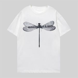 2024 Luxurys Tasarımcıları Yaz Erkek Kadın Moda Pamuk Tişört Erkekler Yakalar Günlük Sosyal Stil Marka Baskı T-Shirt S-2XL