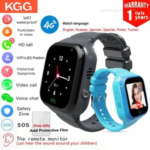 Смотреть Kids Smart Watch 4G Видео -звонок Wi -Fi LBS Location Camera Camera SOS Водонепроницаемые дети Smart Watch For Kids Watch Phone