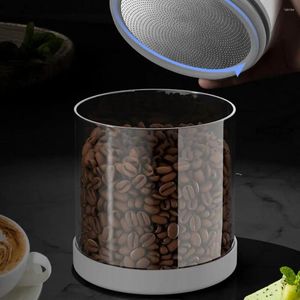 Garrafas úteis multiuso para casa suprimentos elétricos vácuo grãos de café chá hermético jar selado pode vasilha 600/950ml