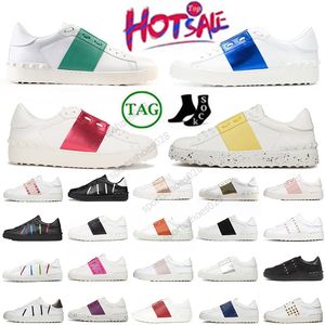 Hochwertige Leder-Kleiderschuhe, offen für einen Wechsel, Designer-Loafer aus niedrigem Gummi, Freizeitschuhe, Gold, Rot, Schwarz, Lila, Turnschuhe, Outdoor-Trainer, Jogging, Designer-Sport