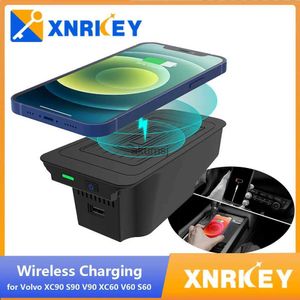 Caricabatterie Wireless XRNKEY 15W Pad di ricarica wireless per auto per Volvo XC90 S90 V90 XC60 V60 S60 QI 2016 ~ 2022 Pannello di ricarica del telefono Caricatore rapido YQ240105
