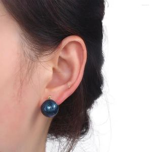 Stud Earrings Personality Retro Party Fashion Design Copper Temperament Women Korean Style Enamel Ear Buckle