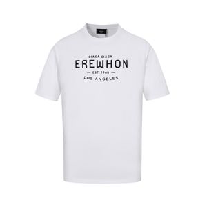 Men's T-shirt Summer New European and American Trend Short Sleeve Letter Printing Pure Cotton Simple and Loose