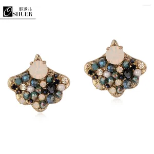 Stud Earrings OSHUER Fashion Brand Handmade Luxury Mix Color Earring Statement Brincos Crystal For Women Party