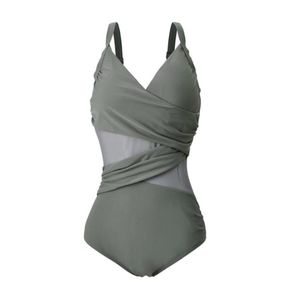 Plus Size Bademode Frauen 2021 Neue Sexy Mesh Einem Stück Badeanzug Weibliche Große Badeanzüge Sommer Bademode Schwimmen Anzug 4XL5487391