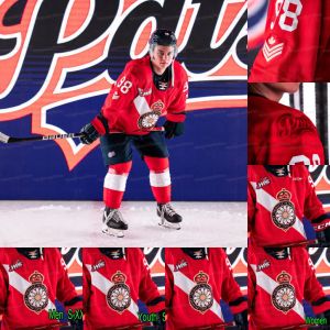 Hokey formaları 2021 whl regina pates üçüncü jersey connor bedard carson denomie cole dubinsky carter carter jakob brook tom cadieux kyle wal