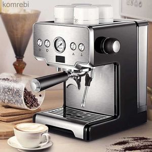 コーヒーメーカーコーヒーメーカー15BARエスプレッソメーカー半自動ポンプタイプカプチーノミルクバブルメーカーイタリアンコーヒーマシンCRM3605 for Homel240105