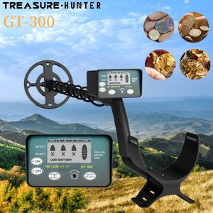 Treasure Hunter GT300 Metal Detector Professional High Sensitive Underground Pinpointing Adjustable Tracker Waterproof IP68 240105