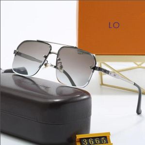 Designer Sunglasses Fashion Summer Beach Glasses Full Frame Letter Rectangle Design for Man Woman 18 Optional High Quality