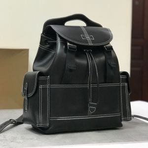 Mochila de luxo de qualidade espelho Novo designer de moda de rua real Real Leature Backpack Lazer ao ar livre de lazer unissex de alta qualidade Backpack de grande capacidade