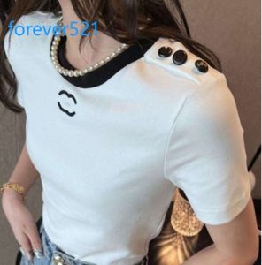 Womens T Shirt Designer For Women Shirts With Letter And Dot Fashion tshirt With Embroidered letters Summer Short Sleeved Tops Tee Woman46346