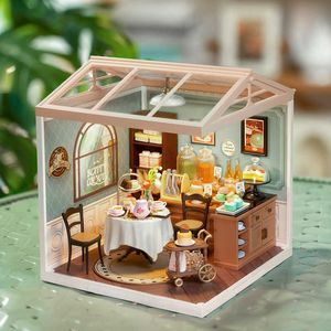 Super loja blocos de construção brinquedos diy estéreo jigsaw diy cottage presente l240105