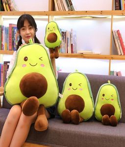 High quality 3085cm Avocado Plush Toys Cute PillowCushion Kawaii Fruit Stuffed Doll Toy For Children Throw Pillow Birthday Gift2941665