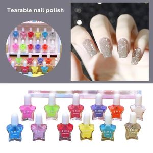 Safe Nail Polish for Children Safe Gentle 24pcs Kids Nail Polish Set Low Odor Quick Dry Peeloff Manicure for Girls for Easy 240105