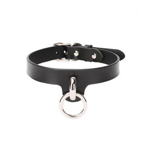 Genuine Leather Collar Adult Game Sex Clothes Necklace BDSM Bondage Sex Toys Slave Fetish Sexy Cosplay Erotic Flirt Accessories 240105
