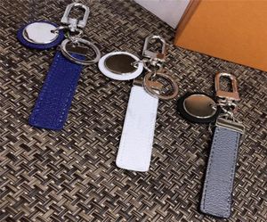 Dropship Classic Blackwhitegray Pu Leather Key Chain Ring Accessories Fashion Car Keychain Keychains Buckle For Men Women With R5427437