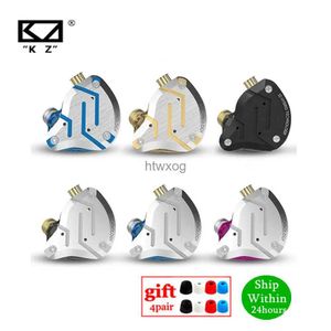 Cell Phone Earphones KZ ZS10 Pro Metal Headset 4BA+1DD Hybrid Units HIFI Bass Earbuds In Ear Monitor Earphones Noise Cancelling Earphone KZ ZSN AS16 YQ240105