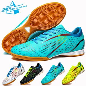 Futsal Soccer Shoes Men TFFG Ankle Adult Indoor Football Boots Outdoor Lawn Campus Teenager Kids Training Sneaker 31 240105