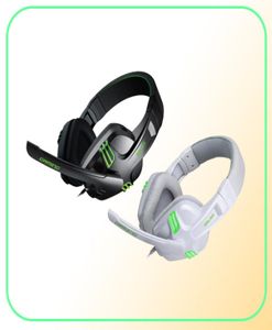 Ny KX101 35mm Wired Earphone Gaming Headset PC Gamer Stereo hörlurar med mikrofon för dator detaljhandeln16412985928310