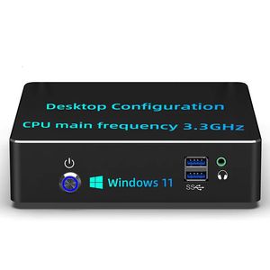 Mini PC Intel Core i3 Processor 3.3 GHz Konfiguration av Desktop Machine Windows 11 Pro Desktop Computers HDMI/VGA/USB 3.0 240104