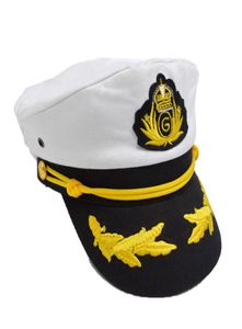 Berretto navale in cotone casual per uomo Donna Moda Captain039s Berretto uniforme Berretto da marinaio Berretto militare per unisex GH2364905711