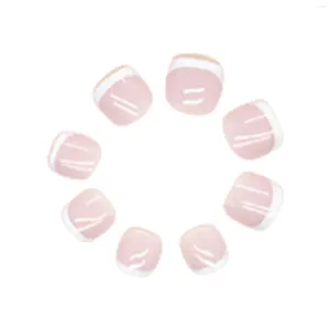False Nails Press On Toenails French Style Lightweight And Easy To Stick Fake Nail For Stage Performance Wear
