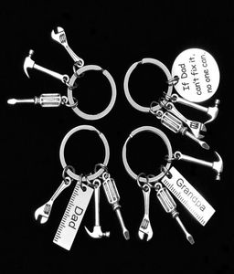 if dad cant fix it no one can hand tools keychain daddy key rings father key chain accessories gift for grandpa papa dad7709567