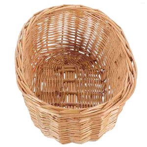 Placas cesta de pão tecido bandeja redonda frutas portátil pequenas cestas de rattan para presentes baga cozido no vapor lanche jardim coleta legumes