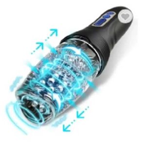 Massager Arthur Telescopic Rotating Aircraft Puchar Męskie urządzenie elektryczne Automatyczne Ćwiczenie Produkty seksualne 50% Sprzedaż sklepu fabrycznego