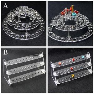 Diversos acrílico display claro suporte de prateleira base vape rack caixa mostrar caso para e cig 510 810 dicas gotejamento tfv8 príncipe tanque