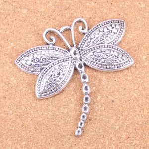 Charms 10pcs Dragonfly 60x58mm Antique Pendants Vintage Tibetan Silver Jewelry DIY For Bracelet Necklace