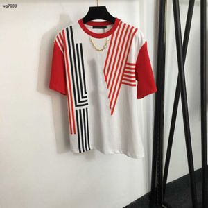 designer t shirt women brand clothing for womens summer tops fashion stripe printing girl shirt Jan 05