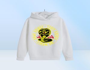 Cobra Kai hoodies pojke tjej tröjor harajuku hooded cobra kai casual tröjor barn kid hoodie275j6721354