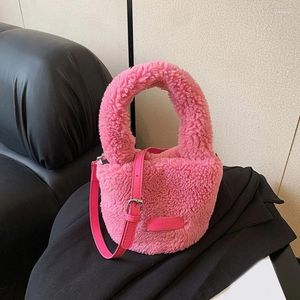 Evening Bags Trendy Plush Mini Bucket Bag For Kids' Fun Women's Fashion Handbag And Gifts