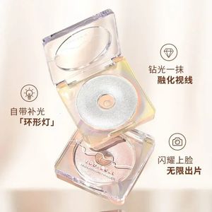 Judydoll Single Color Makeup Highlighter Shimmer Contour Palette Fine Shimmer Pearlescent Nose Cheeks Markera Body Shimmer 240106