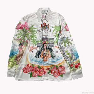 Hemden Casa Designer Mode Kleidung Hemden Trainingsanzüge Casablanca Hawaiian Style Fantasy Island Print Märchen Traumpaar Herren Damen