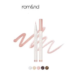 ROMAND Twinkle Pen Liner Карандаш для подводки глаз Водостойкая устойчивая к поту очень тонкая подводка для глаз Несмазывающаяся розовая блестящая подводка для макияжа 240106