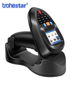 Scanner Trohestar Barcode Scanner Dispositivo di inventario terminale dati portatile wireless portatile Lettore di codici a barre da 24 GHz Scansione Bluetooth3971131