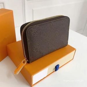 Plånböcker Designer Kvinnor Plånbok med Box Card Holder Purse Luxury Fashion Partihandel Rabatt Gratis frakt med blommor Bokstäver seriekod