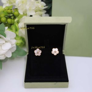 Stud Stud Lady Stud Brincos Designer Flor Forma Studs Brinco 925 Sterling Silver Ear Ring para Mulheres Qualidade Superior Nunca Fade Alérgico 2024 Brincos de Designer