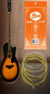 Conjunto de cordas para guitarra acústica, aço inoxidável e núcleo de aço com ferida de cobre revestido RA508L2445290