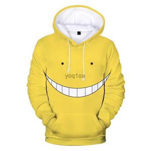 Erkek Hoodies Sweatshirts Karikatür Suikast Sınıfı Sweatshirt 3d Baskılı Erkekler Koro Sensei Japon Anime Street Giyim Harajuku Hoodie Üst Sweatshirt