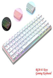 Клавиши Механическая игровая клавиатура с BT 5024GhzUSB Трехрежимная RGB-подсветка с синей осью Office 365 Teclado Bluetooth-клавиатуры4819936